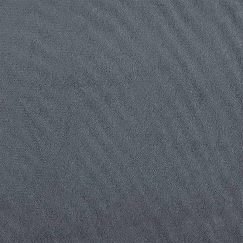 Vidaxl Metal 2-Seater Sofa in Dark Gray Polyester Velvet