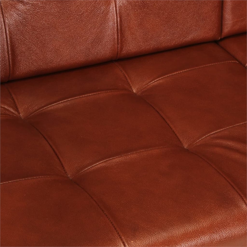 Vidaxl Durable Sofa in Brown Real Goat Leather