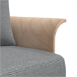 Vidaxl L-Shaped Sofa Bed in Light Gray Fabric Polyester