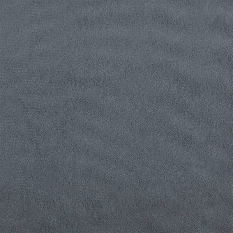 Vidaxl Large Foldable Modern L-Shaped Sofa Bed in Dark Grey Velvet