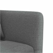 Vidaxl L-Shaped Sofa Bed in Dark Grey Polyester