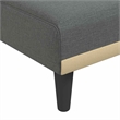 Vidaxl L-Shaped Sofa Bed in Dark Grey Polyester