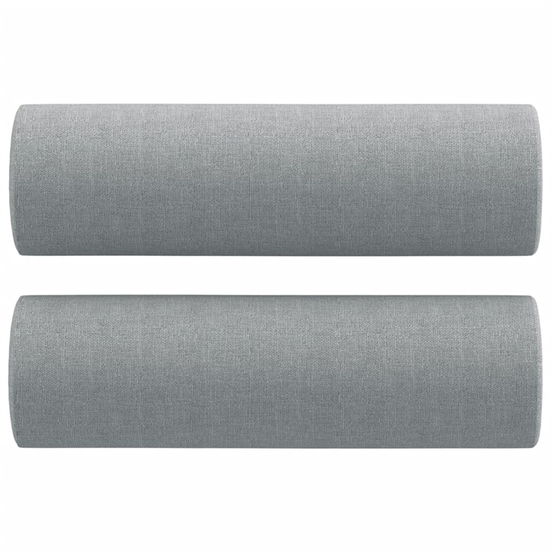Vidaxl Metal 3-Seater Sofa in Light Grey Polyester