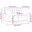 Vidaxl 2-Seater Sofa in Black