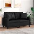 Vidaxl 2-Seater Sofa in Black