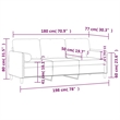 Vidaxl 3-Seater Sofa in Light Gray Velvet