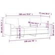 Vidaxl Metal 3-Seater Sofa in Dark Gray Polyester Velvet