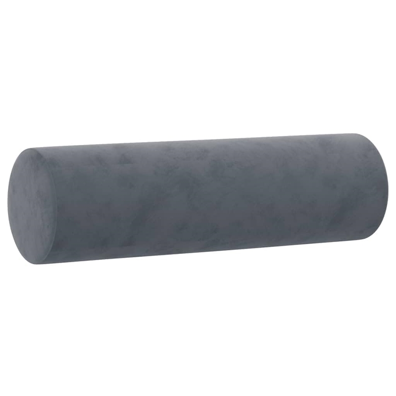 Vidaxl Metal 3-Seater Sofa in Dark Gray Polyester Velvet