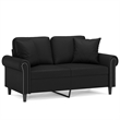 Vidaxl 2-Seater Sofa in Black