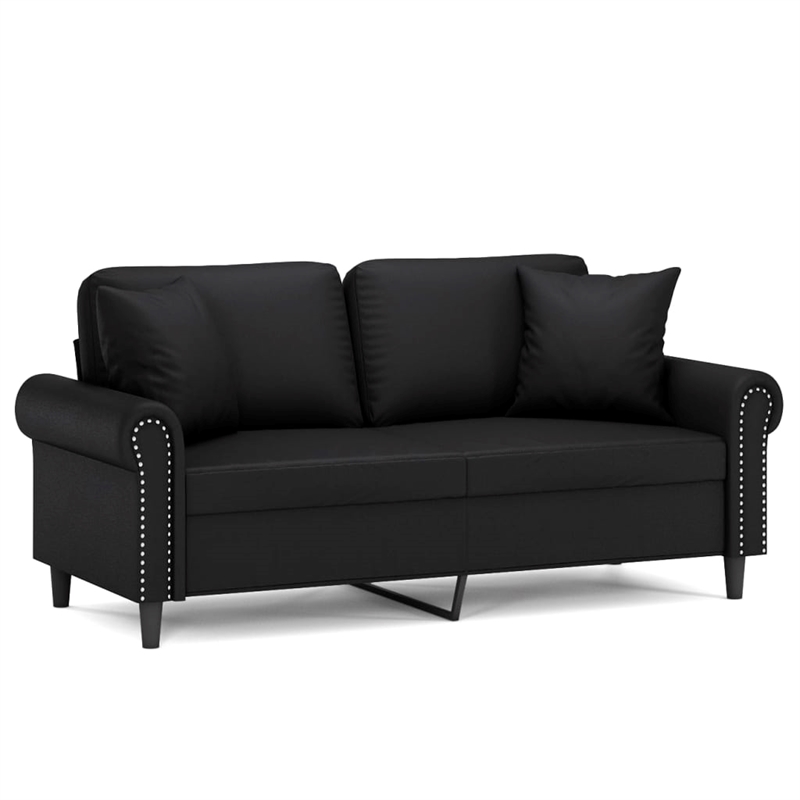 Vidaxl 2-Seater Sofa in Black
