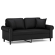 Vidaxl 2-Seater Sofa in Black