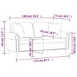 Vidaxl 2-Seater Sofa in Black