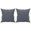 Vidaxl Metal 2-Seater Sofa in Dark Grey Polyester Velvet