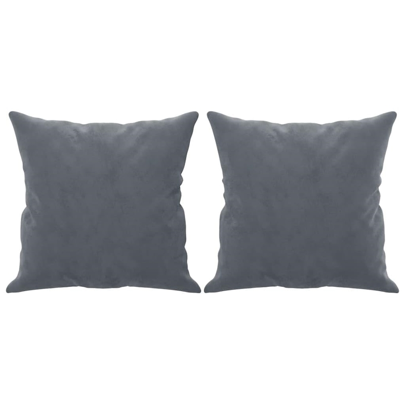 Vidaxl Metal 2-Seater Sofa in Dark Grey Polyester Velvet