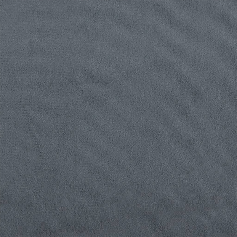 Vidaxl Metal 3-Seater Sofa in Dark Grey Polyester Velvet
