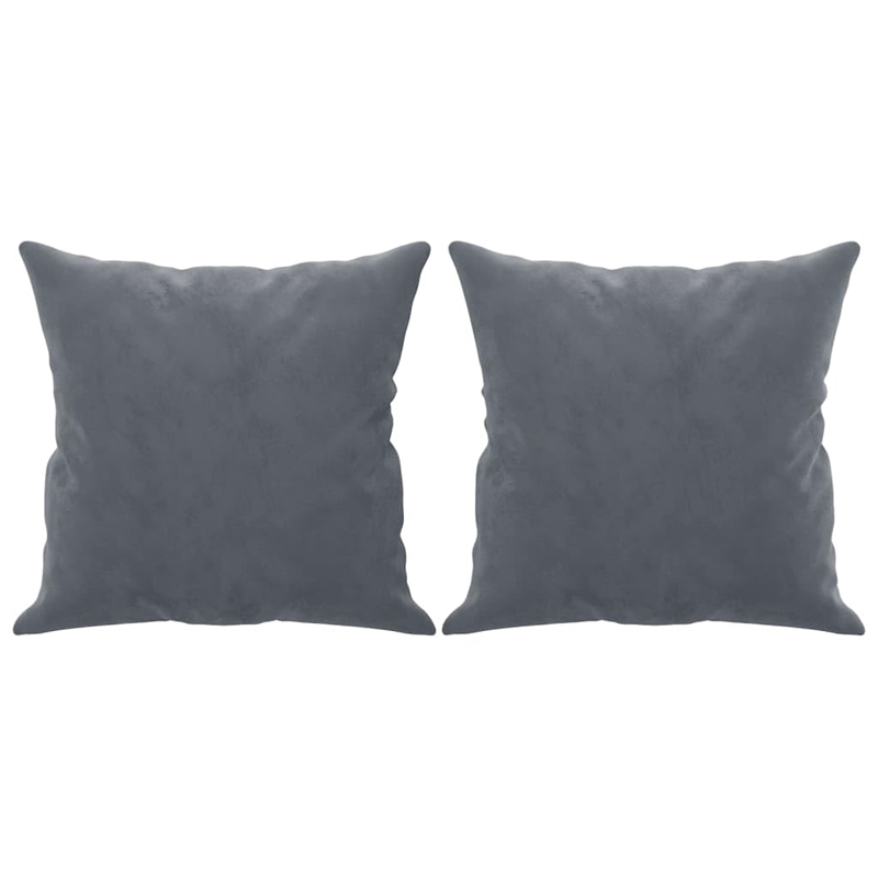 Vidaxl Metal 3-Seater Sofa in Dark Grey Polyester Velvet