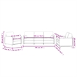 Vidaxl 3 Piece Sofa Set in Light Gray Velvet
