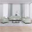 Vidaxl 3 Piece Sofa Set in Light Gray Velvet