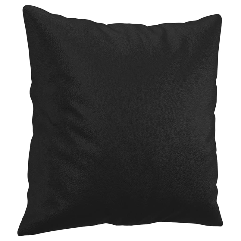 Vidaxl Metal 2-Seater in Sofa Black Faux Leather