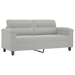 Vidaxl Metal 2-Seater Sofa in Light Grey