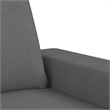 Vidaxl Single Sofa Chair with Footstool in Dark Grey
