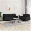 Vidaxl 2-Seater And 3-Seater Sofa Set in Black Polyester