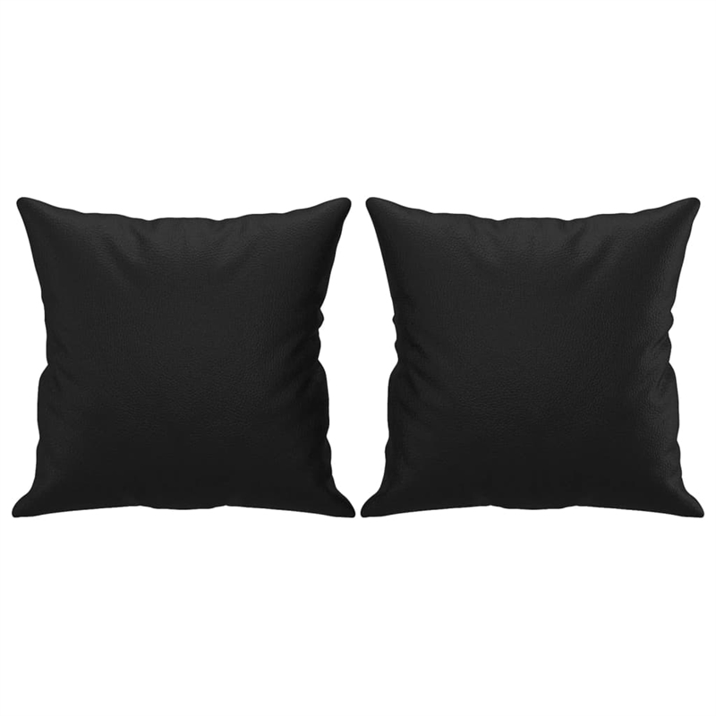 Vidaxl Sofa Set in Black Faux Leather
