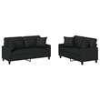 Vidaxl Sofa Set in Black