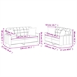 Vidaxl Sofa Set in Black