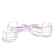 Vidaxl Sofa Set in Black Faux Leather