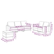 Vidaxl Sofa Set in Black Faux Leather