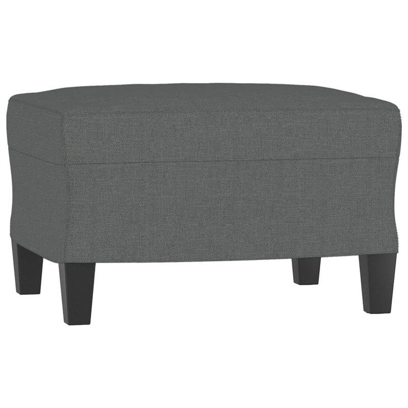 Vidaxl 3 Piece Sofa Set with Cushions in Dark Gray Fabric