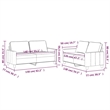 Vidaxl Sofa Set in Dark Green