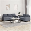 Vidaxl 2 Piece Sofa Set in Dark Gray Velvet