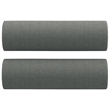 Vidaxl 3-Seater Metal Sofa Set in Dark Grey Polyester Fabric