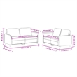 Vidaxl Sofa Set in Black