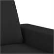Vidaxl Metal Sofa Set in Black Fabric