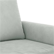 Vidaxl 2-Seater and a 3-Seater Sofa Set in Light Gray Velvet