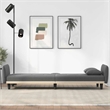Vidaxl Large Sofa Bed in Dark Gray Fabric