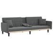 Vidaxl Large Sofa Bed in Dark Gray Fabric