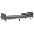 Vidaxl Large Sofa Bed in Dark Gray Fabric