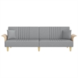 Vidaxl Standard Sofa Bed in Light Grey Fabric