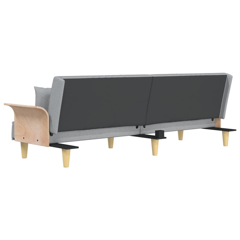 Vidaxl Standard Sofa Bed in Light Grey Fabric