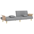 Vidaxl Standard Sofa Bed in Light Grey Fabric