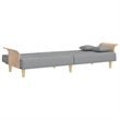 Vidaxl Standard Sofa Bed in Light Grey Fabric