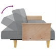 Vidaxl Standard Sofa Bed in Light Grey Fabric