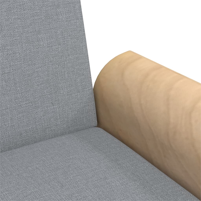 Vidaxl Standard Sofa Bed in Light Grey Fabric