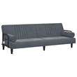 Vidaxl Large Sofa Bed in Dark Grey Velvet