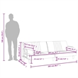 Vidaxl Large Sofa Bed in Dark Grey Velvet