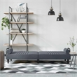 Vidaxl Large Sofa Bed in Dark Grey Velvet